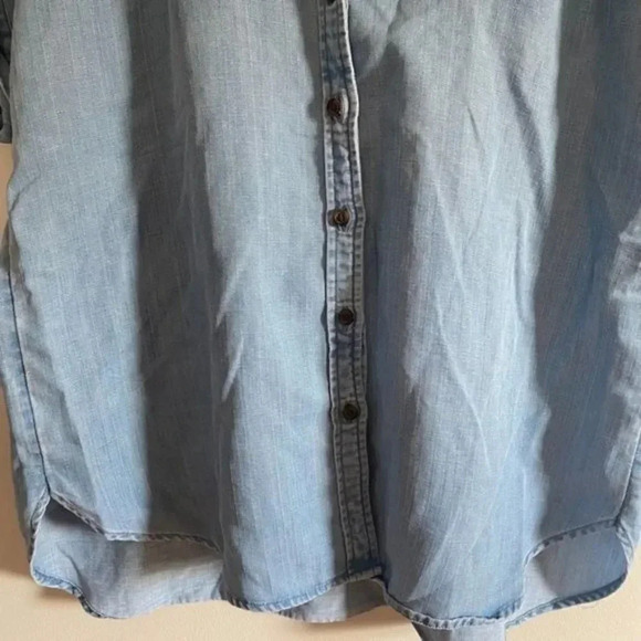 LOFT Chambray Button Down Top - Picture 5 of 10
